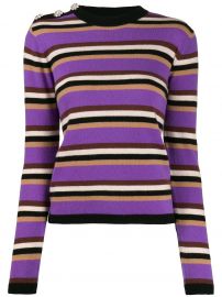 Ganni Striped Jumper at Farfetch